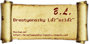 Brestyenszky László névjegykártya