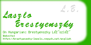 laszlo brestyenszky business card